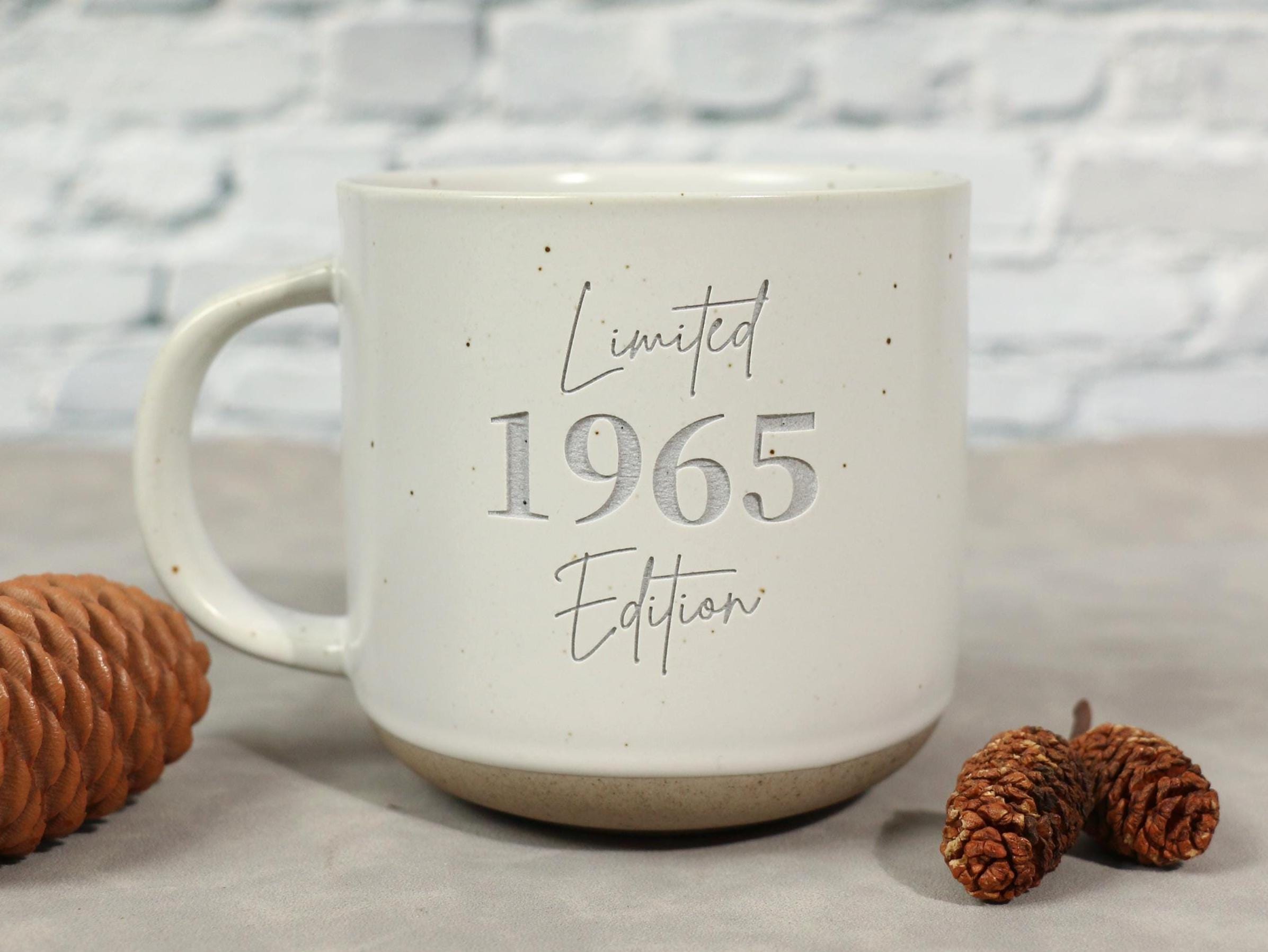 60th Birthday Coffee Mug – Ceramic Mug With Custom Year & Fun Facts Gift For Grandma Grandpa