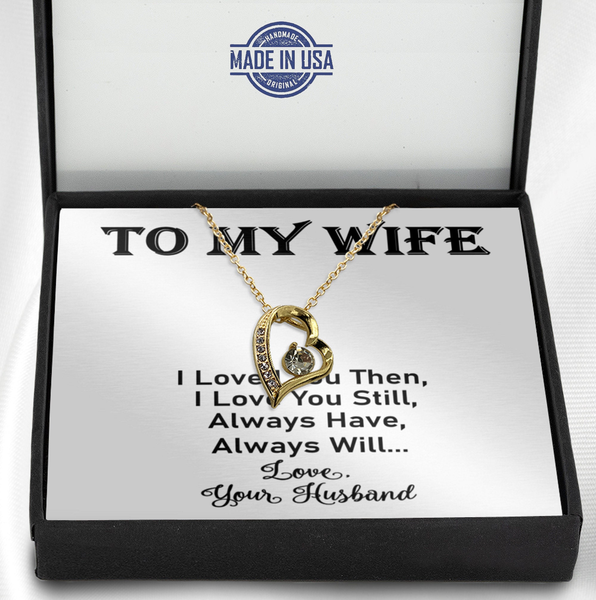 Valentines Day Gift To My Wife Necklace for wife Valentines Etsy