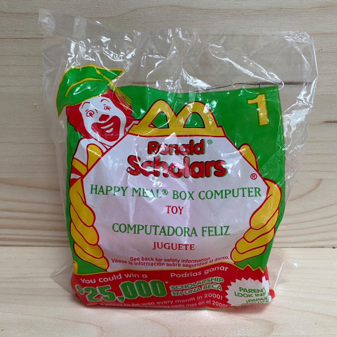 Vintage 1999 Happy Meal Box Computer Toy, Food Foolers, Mcdonald's ...
