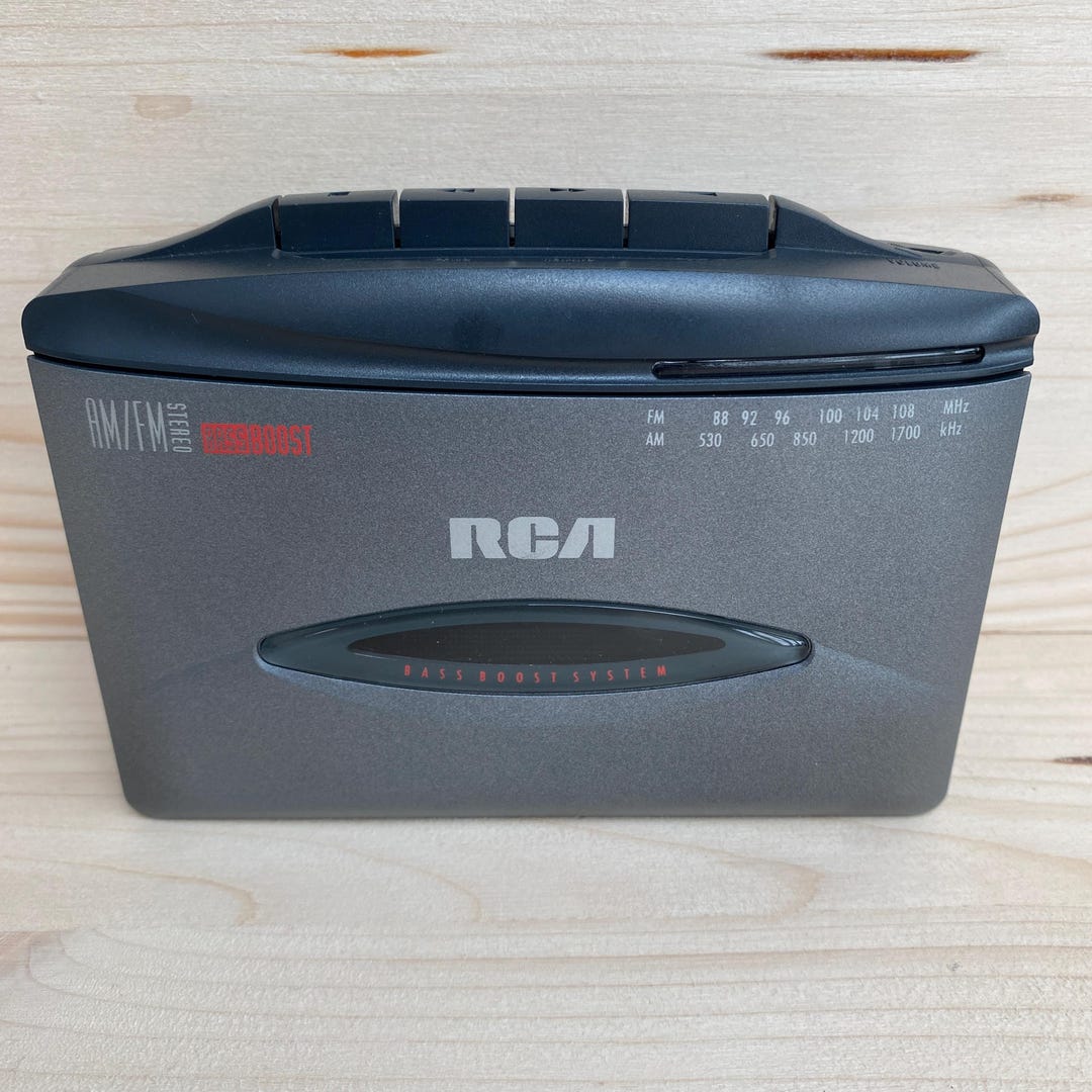 Rca Rp 8593 Vintage RCA Portable Cassette Player AM/FM Radio, Bass Boost, 1990s Rp ...