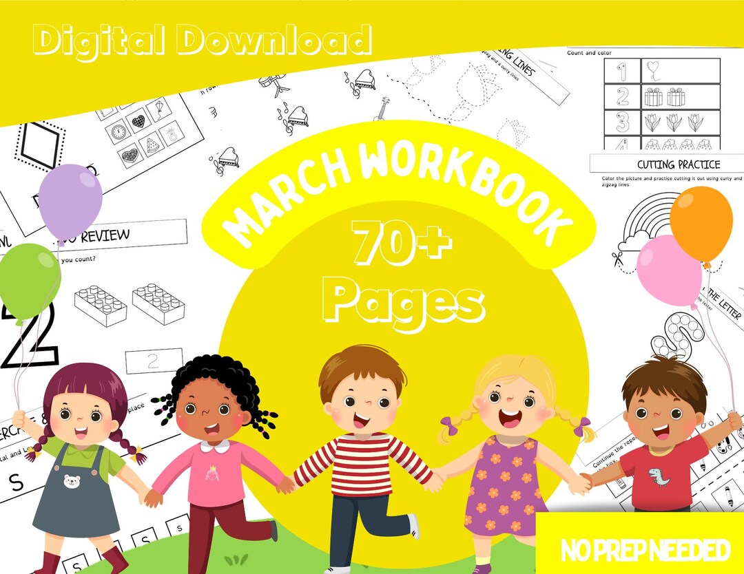 March Preschool Worksheets Spring Activity Pack for Toddlers & Prek ...