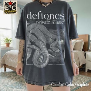 Comfort Colors® 1717 Vintage DEFTONES Band , 90s band Shirt, Private Music, Cute shirts, Trendy Shirts, Goth shirts  DPM001