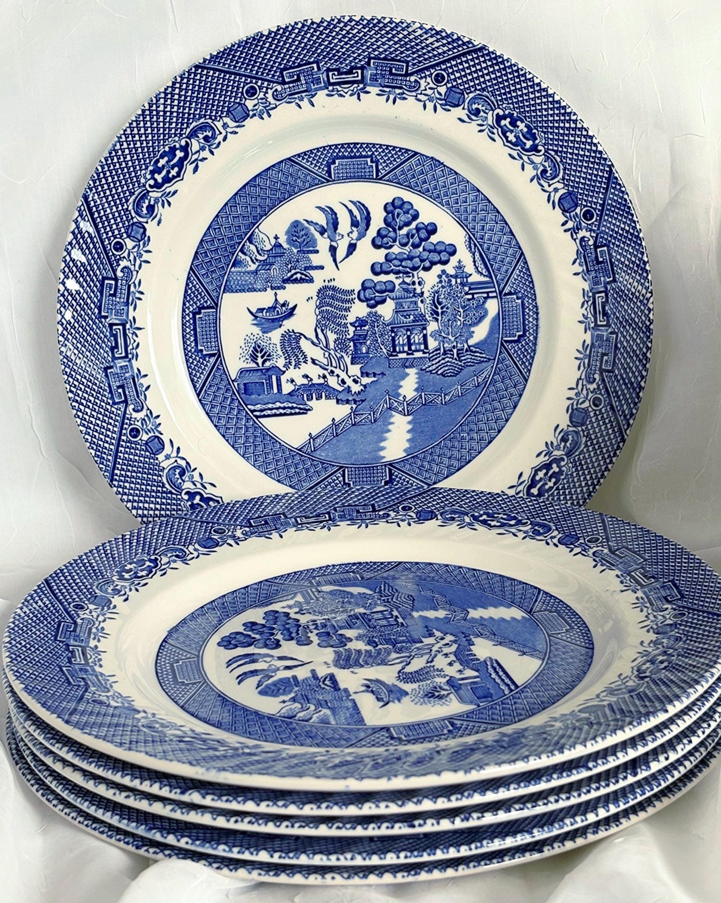 Willow pattern plate - Etsy 日本