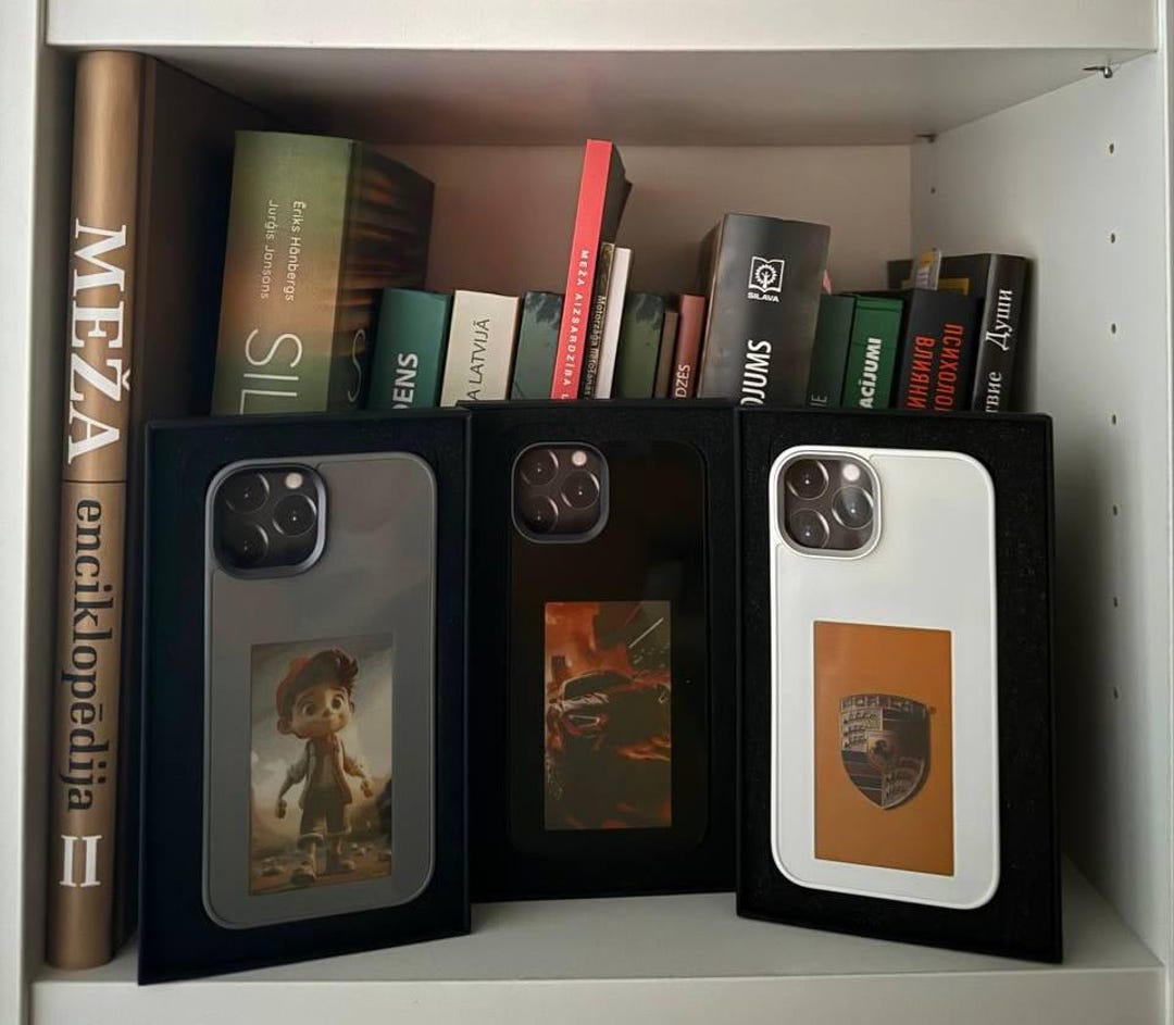 Custom E-ink Phone Case | Change Image Anytime | Modern iPhone Cover ...