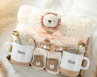 Cadeau personnalisé pour nouveau-né, Coffret pour nouveaux parents, Ensemble de soins personnels de luxe pour femme, Coffret cadeau grossesse, Cadeau nouveau-né, Ensemble de soins post-partum