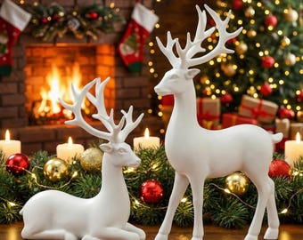 トナカイサンタ置物　クリスマス　高さ約36cm 大きなクリスマスアルプスのトナカイ、サンタのトナカイのクリスマスの