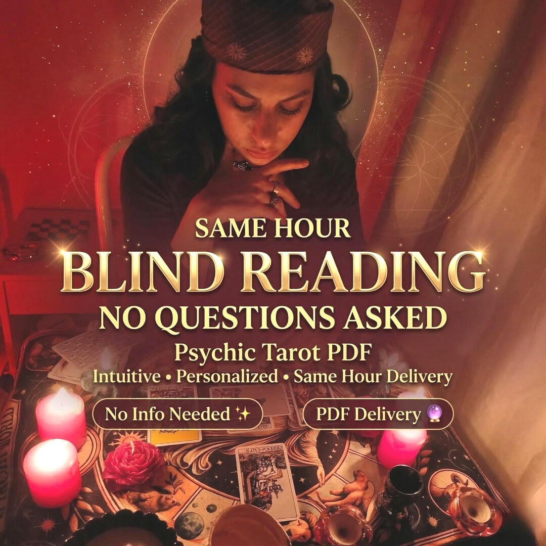 Same Hour Blind Reading: No Questions Asked Psychic Tarot PDF - Etsy