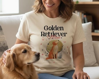 Camiseta de mamá Golden Retriever, camiseta para amantes de los perros, regalo para dueños de mascotas