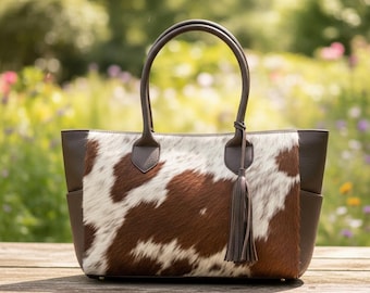 Handmade Large Brown Tote Bag, Western Leather Shoulder Purse, Large hobo Gift For Her