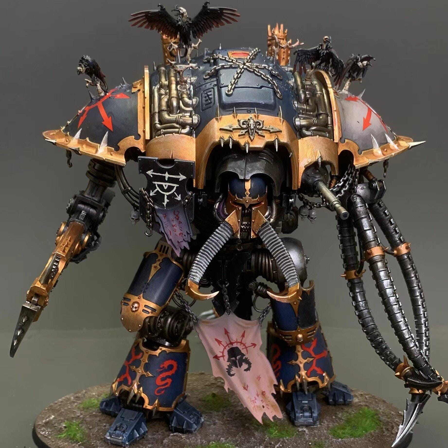 Chaos Knights: Knight Ruinator Warharmmer 40k GW Pro Painted