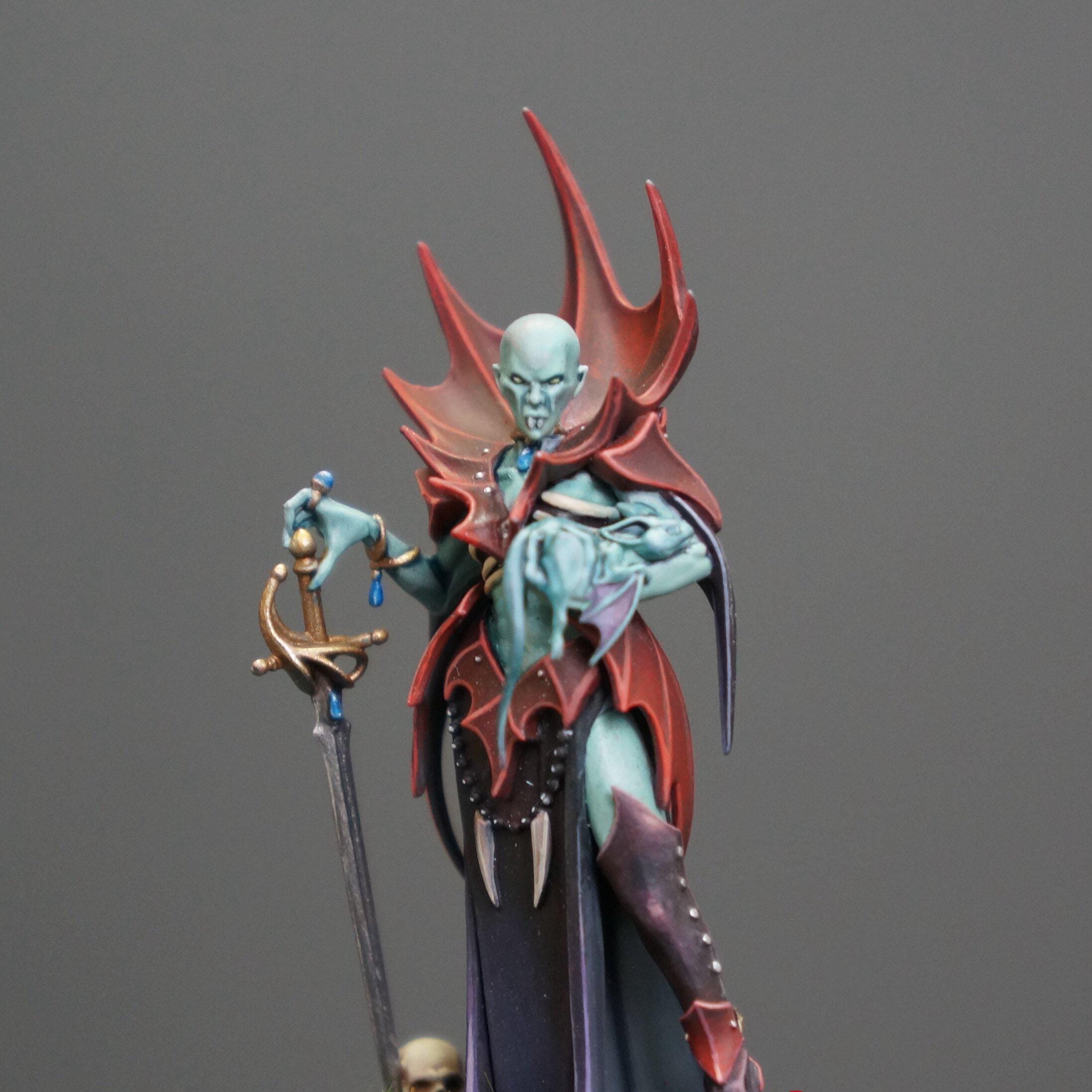 Soulblight Gravelords : Vampire lord on nightmare steed - Warhammer 91-82