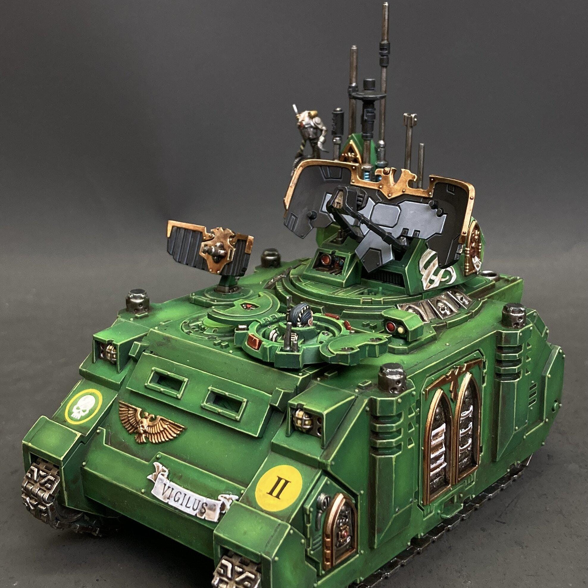 Hq Command Tanks Sprue Space Marines Warhammer 40k 2*miniatures