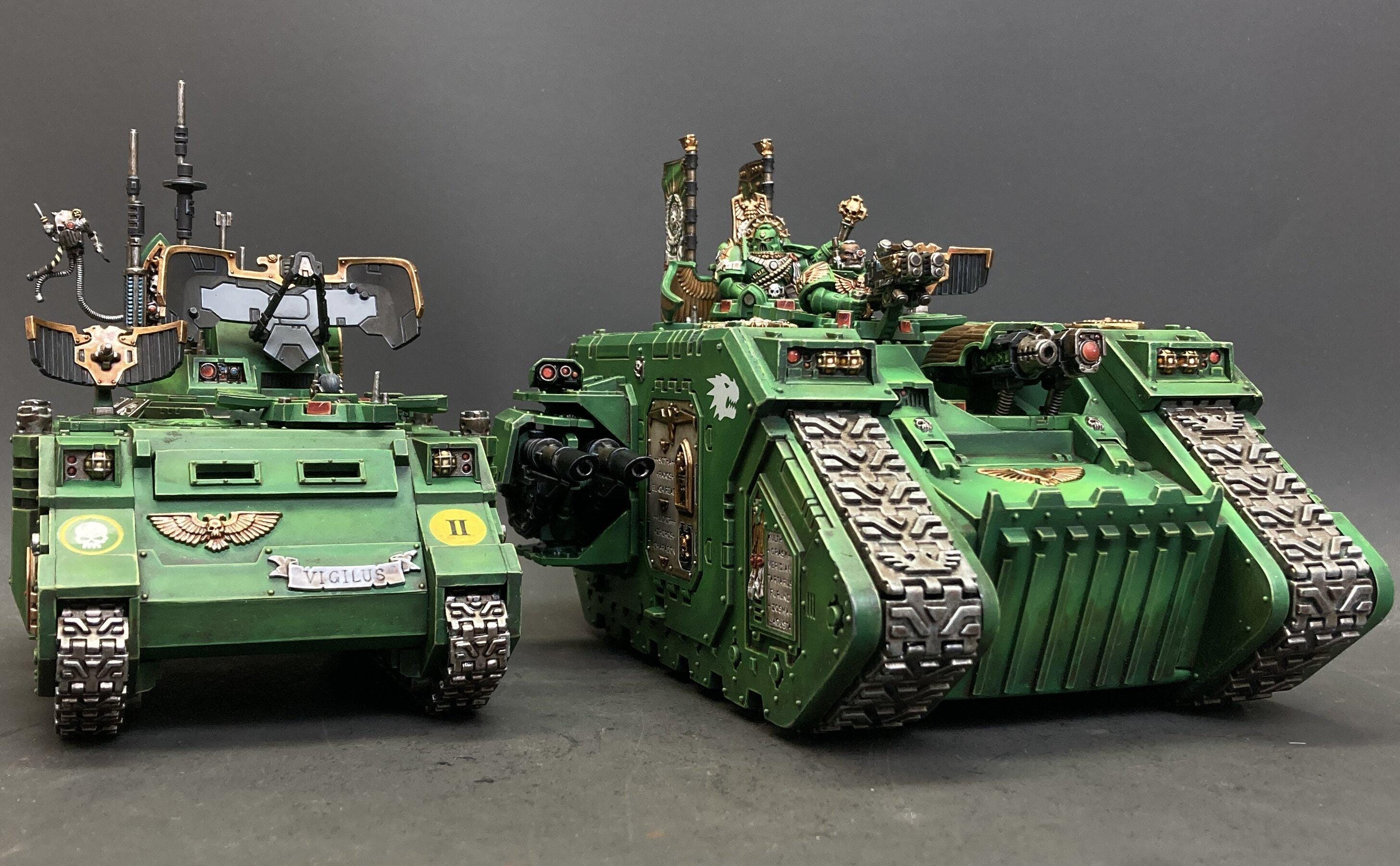 ワーハンマー・ワールド限定　HQ Command Tanks Hq Command Tanks Sprue Space Marines Warhammer 40k 2*miniatures