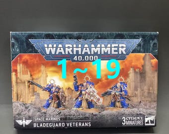 Warhammer 40K Marines Espaciales BLADEGUARD VETERANOS Repuestos y lote, armas, insignias / Stock limitado丨Número 1~19