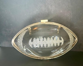 Rhinestone Lace Football Stadium Bag