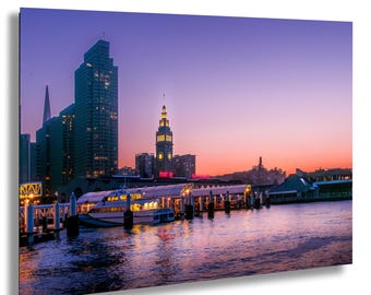 San Francisco Ferry Building Photo, Bay Reflection, Cityscape Wall Art