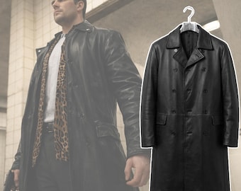 Max Payne Remake Black Leather Coat Cosplay Costume