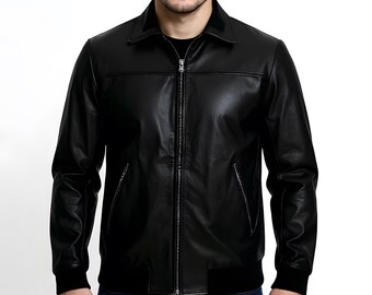 The Beatles Embroidered 1964 Tour Great Britain Black Satin Bomber