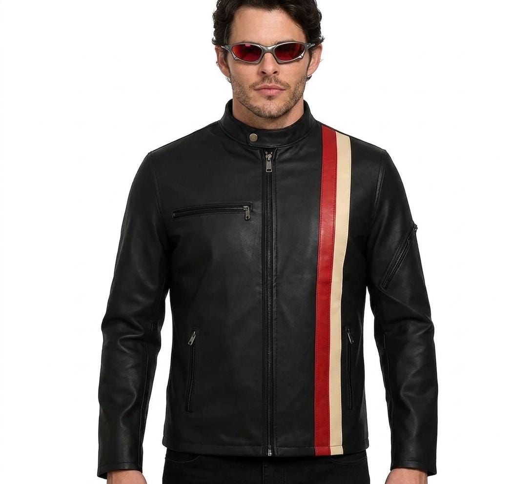 James Marsden X-men Cyclops Black Leather Jacket - Etsy