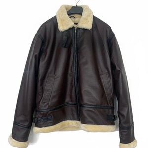 Handmade Leon Kennedy RE4 Leather Jacket | Men's B3 Bomber Jacket Cosplay Resident Evil image 2