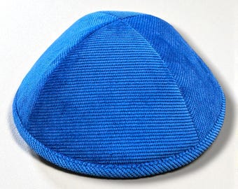 Kids Kippah: Size 3 Plain Yarmulke - Linen, Velvet, Corduroy, Cotton