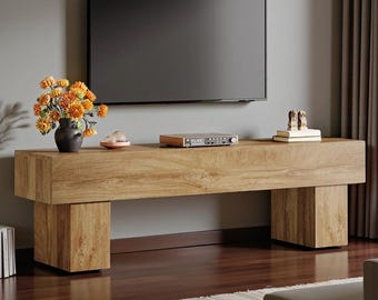 63" Farmhouse TV Stand, Media Console Table Entertainment Center
