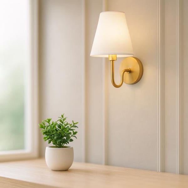 LED Modern Wall Lamp – Indoor Lighting Fixture for Bedroom, Bedside, Living Room, Hotel, Hallway, Retro Fabric E27 Wall Sconce