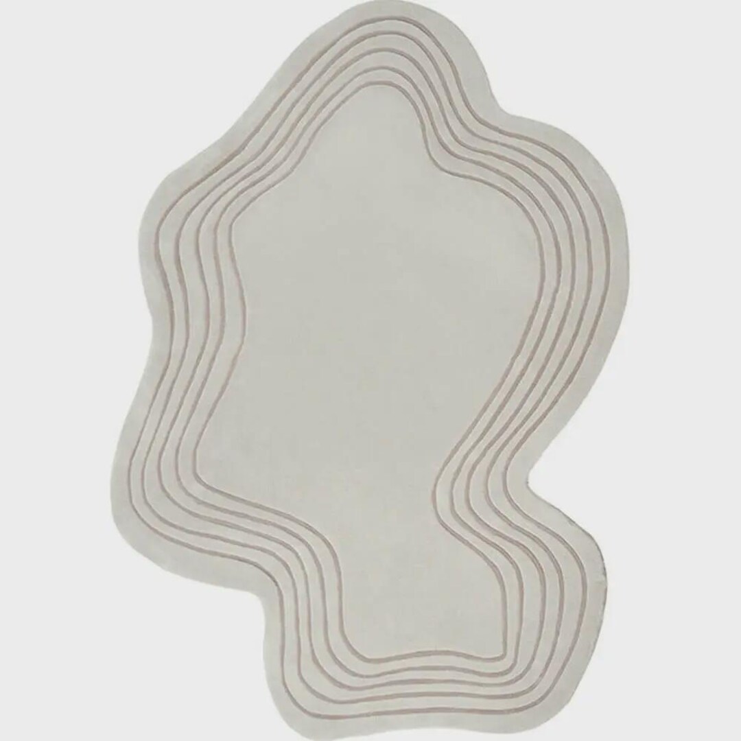 Modern Irregular Rug – Handmade Asymmetrical Wool Shaped Carpet for ...