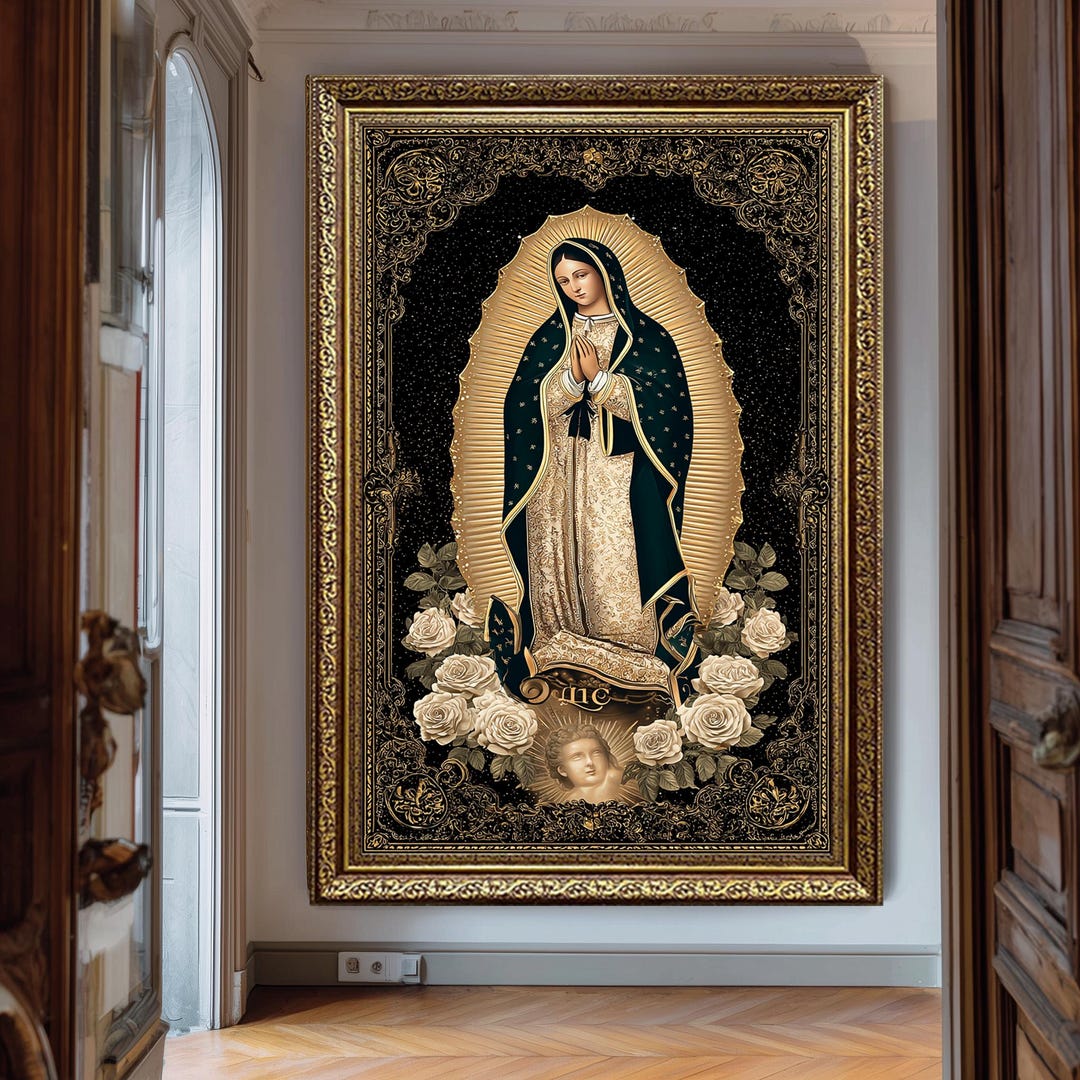 Our Lady of Guadalupe Canvas Art Print Catholic Virgin Mary Wall Decor ...