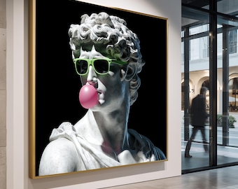 Dubble Bubble Gum Candy Painting Print, Watercolor Art Print, 5x7