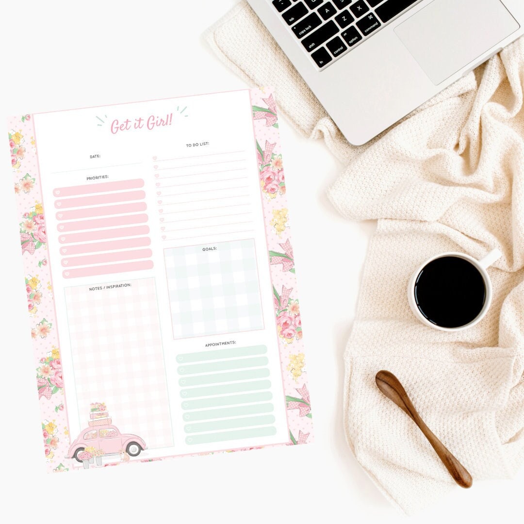 Get It Girl Daily Planner, Planner, Planner Pages, Weekly Planning ...