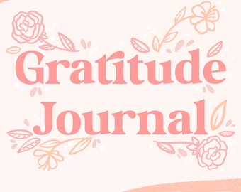 Women's Gratitude journal, I am Grateful For, Writing Prompts, Printable Journal, Daily Affirmation, Daily Mindset, Positive Mindset