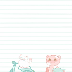 Printable Stationary, Kids Stationary Set, Notebook Pages, Notepad ...