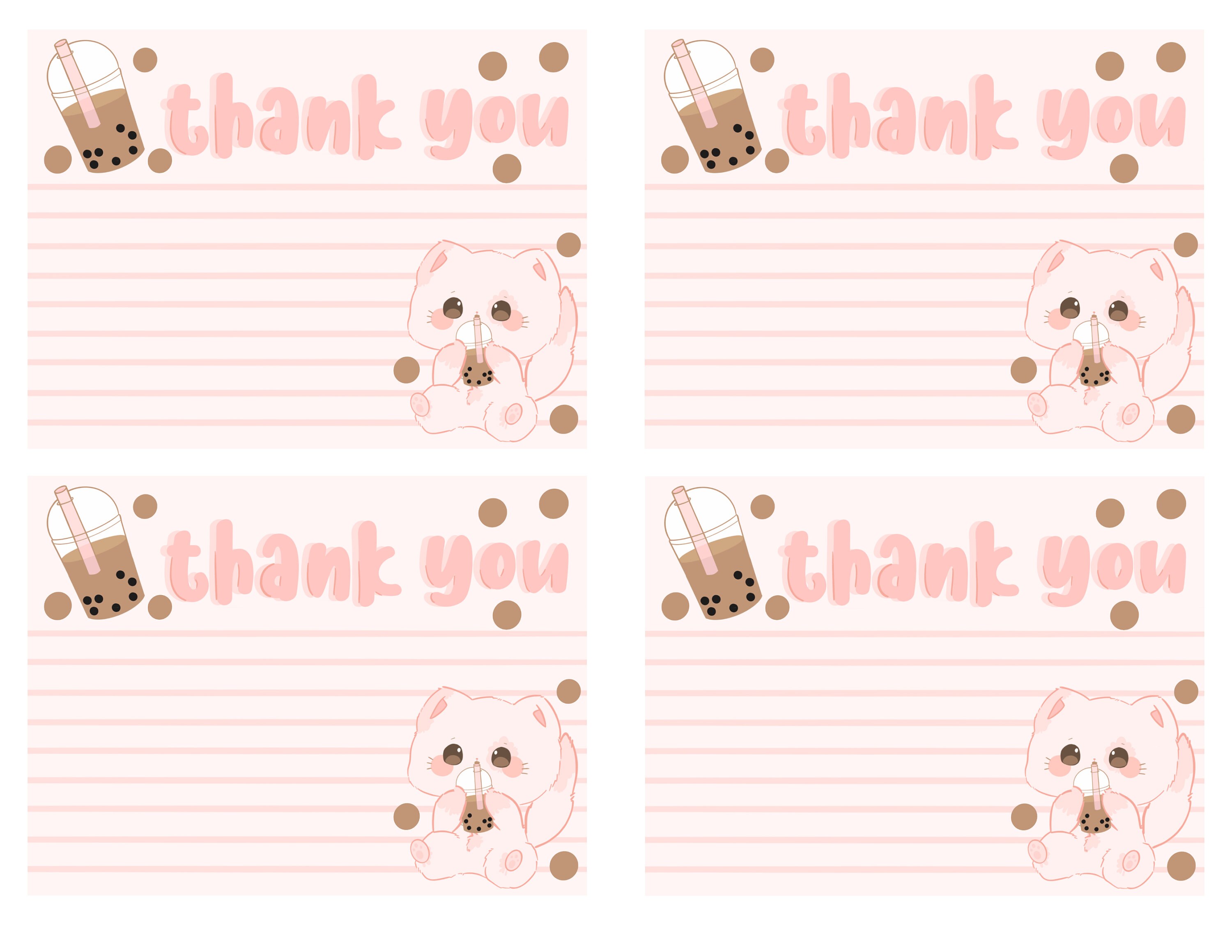 Thank You Cards, Printable Stationary, Notepads, Memo Sheets, to Do ...
