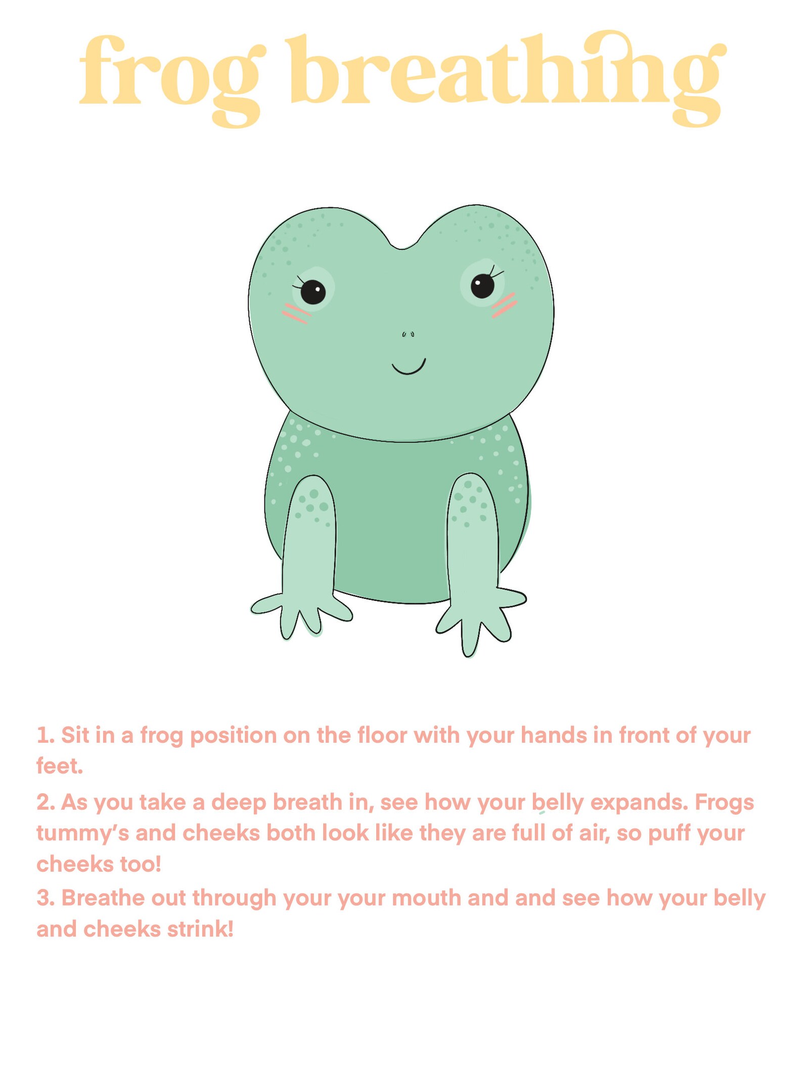 Frog Breathing, Breathing Techniques, Breathing Technique for Kids ...