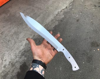 Machete Knife Blank - Greece Machete Kopis - 5160 Steel