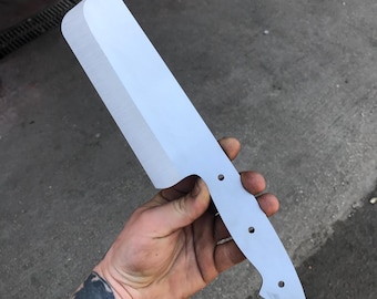 Chef Knife Blank – Knife Maker Supplies - Vegetable Knife (SK5 Japanese Steel, 59 HRC)