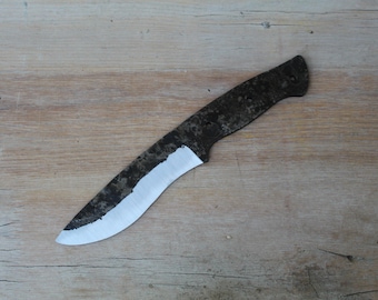 Hand Forged Full Tang Bushcraft Knife Blank Knife Maker Supplies (60HRC,4mm,80CrV2 Steel)