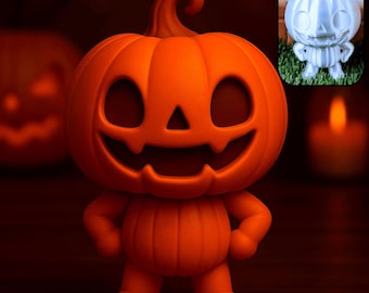 Halloween Pumpkin STL File | 3D Printable Jack-O’-Lantern Figurine | 3d modell stl halloween | Halloweene Decor | Digitally Download | Gift