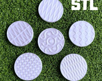 STL Coasters Set of 6 | 3D Printable Drink Coasters | Geometric Pattern | STL File | Digitally Download | 3D Modell | Coasters for painting