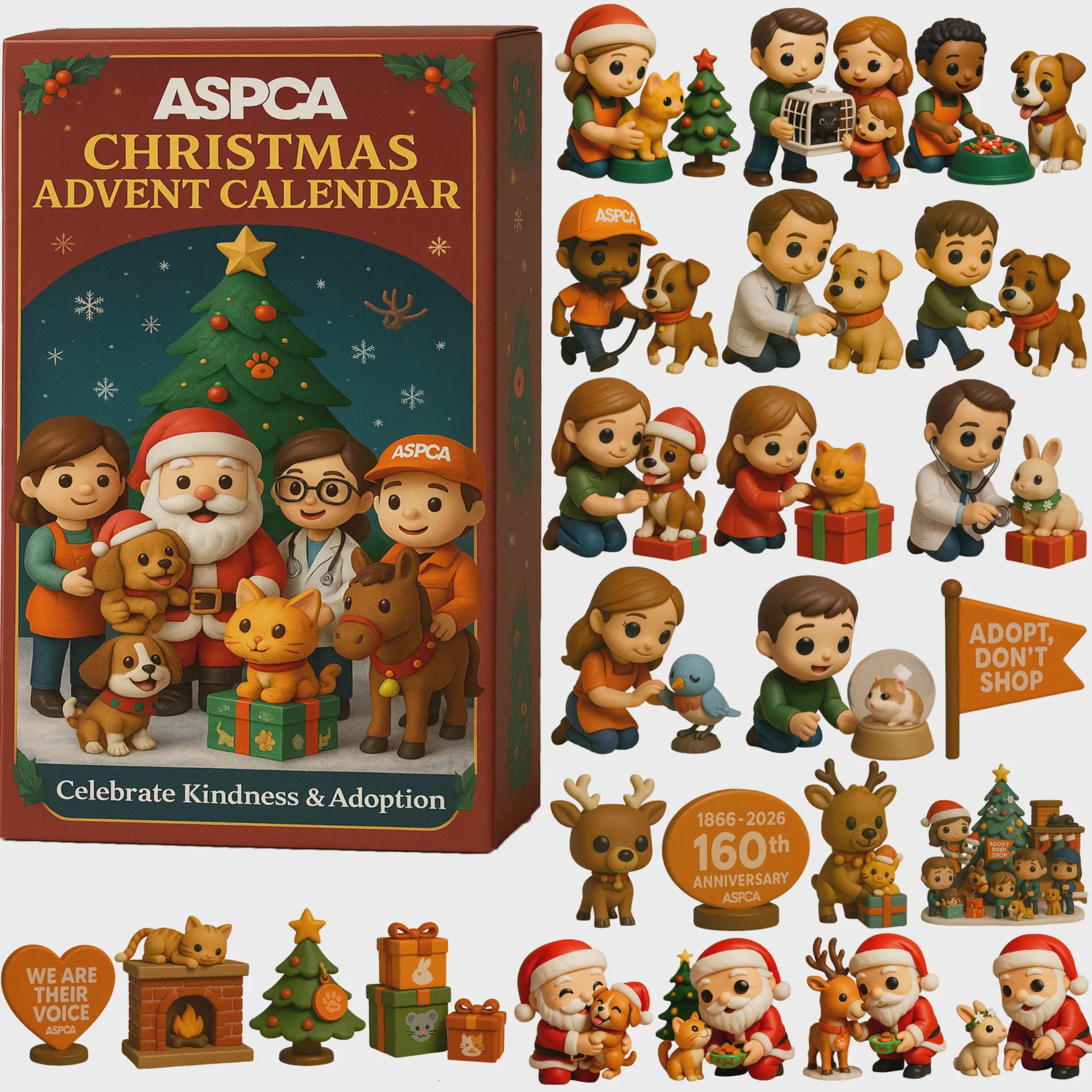 Discover ASPCA 160th Anniversary Advent Calendar 2025, 24 Days of Pet Adoption Figurines, Celebrate Kindness & Animal Rescue