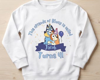 Personalised Birthday Jumper – Bluey inspired