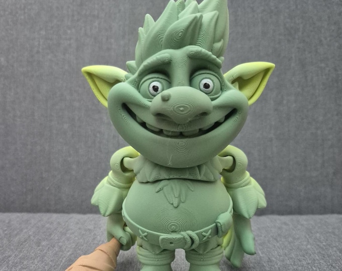 Articulated Troll Figurine : 3D Printed Sculpture
