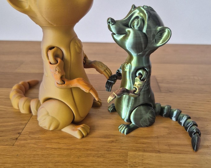 Meerkat 3D Printed Articulating Figurine