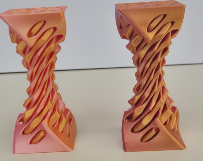 Impossible Twisty Pyramid Lattice Fidget Toy | 3D Printed Stress Relief.