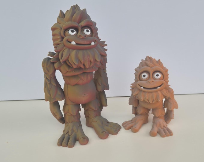 3D Printed Articulated Bigfoot Figurine – Sasquatch - Desk Decor