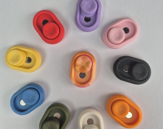 3D Printed Magnetic Fidget Toy Thumb Slider