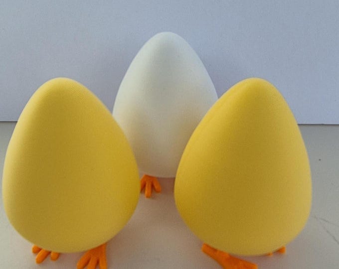 Egg with legs clicker | 3D Printed