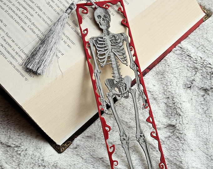 Skeleton Framed Bookmark: 3D Printed