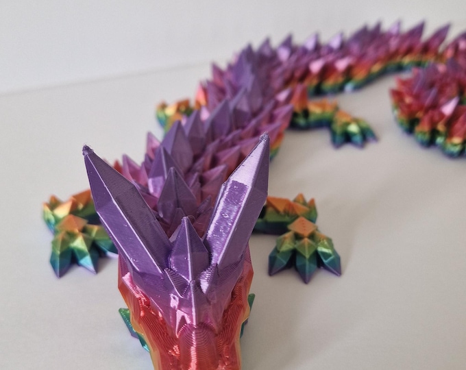 Articulated Crystal Dragon 24"